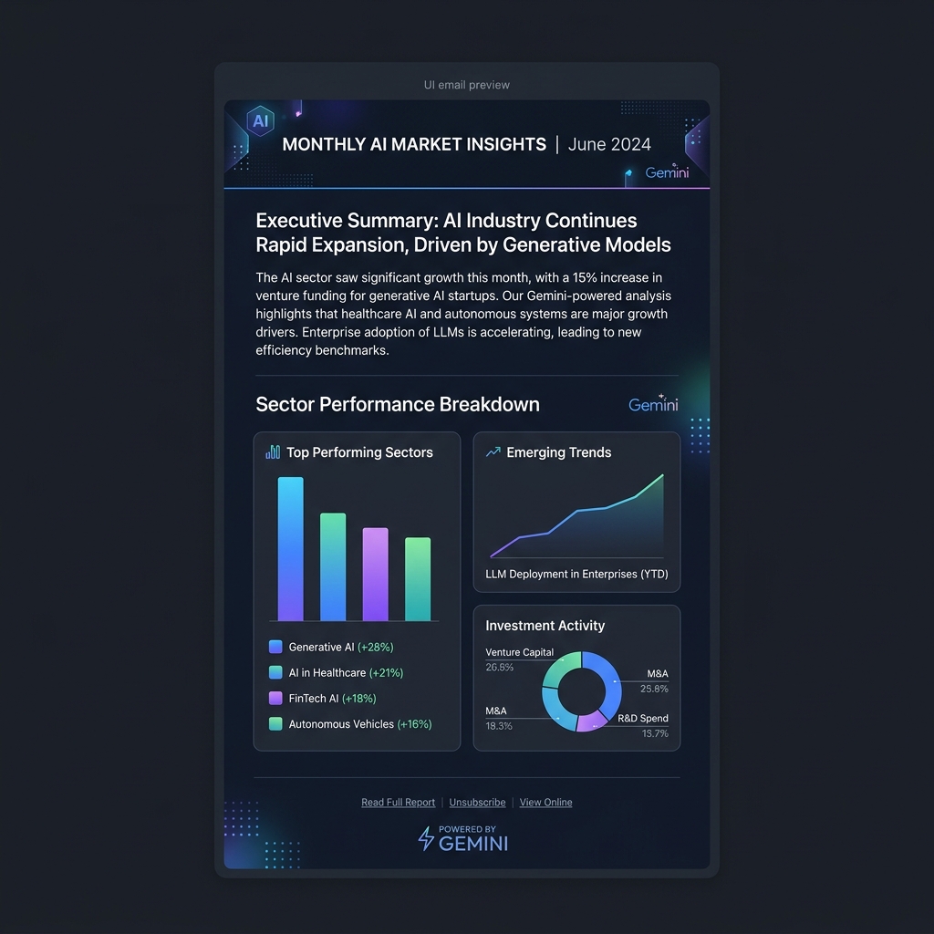 Monthly AI Report Preview